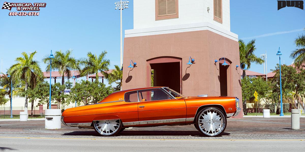 vehicle gallery/chevrolet impala dub xb7 xxx 30X9.5  Brushed Face | Hi Luster Polished Windows wheels and rims