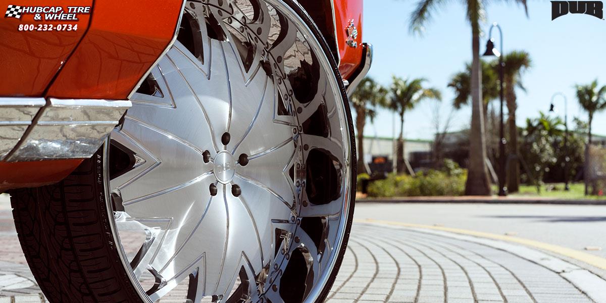 vehicle gallery/chevrolet impala dub xb7 xxx 30X9.5  Brushed Face | Hi Luster Polished Windows wheels and rims