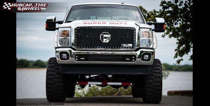 vehicle gallery/ford f 350 fuel hostage d531 22X14  Matte Black wheels and rims