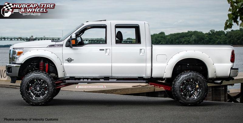 vehicle gallery/ford f 350 fuel hostage d531 22X14  Matte Black wheels and rims