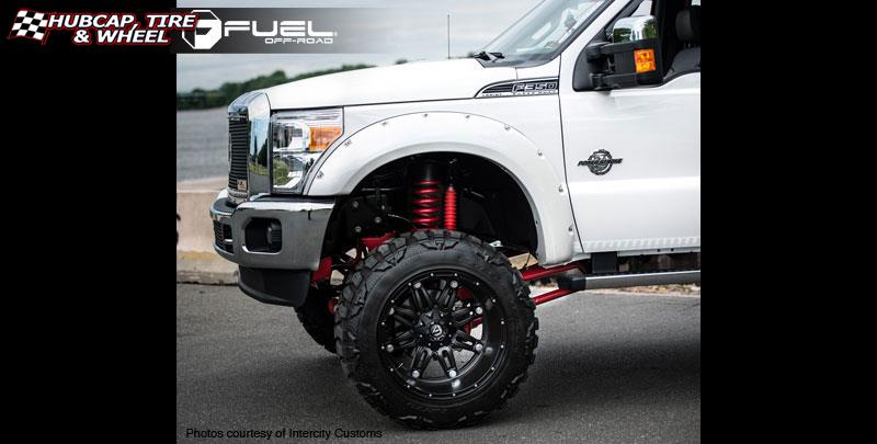 vehicle gallery/ford f 350 fuel hostage d531 22X14  Matte Black wheels and rims