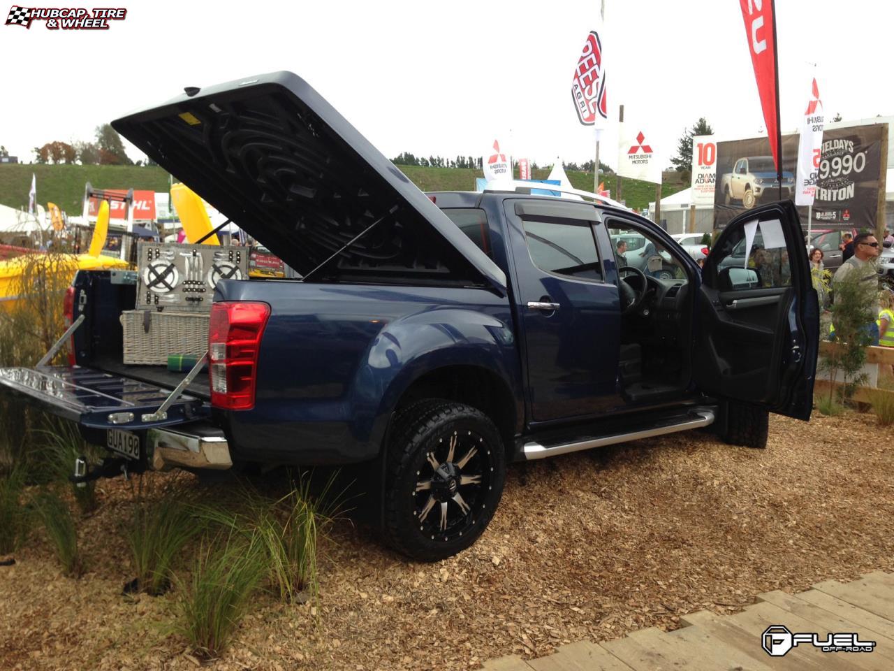 Isuzu DMax Fuel Nutz D541 Wheels Black & Machined