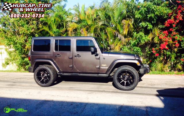 vehicle gallery/jeep wrangler fuel coupler d556 20X10  Black & Machined with Dark Tint wheels and rims