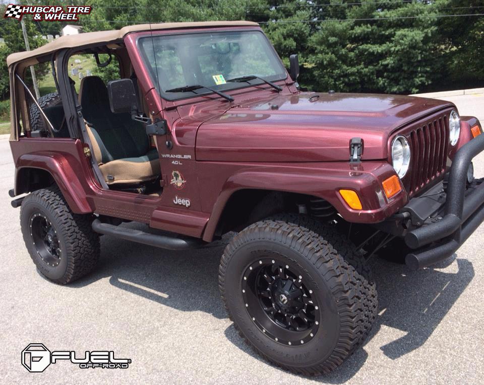 vehicle gallery/jeep wrangler fuel krank d517 17X9  Matte Black & Milled wheels and rims