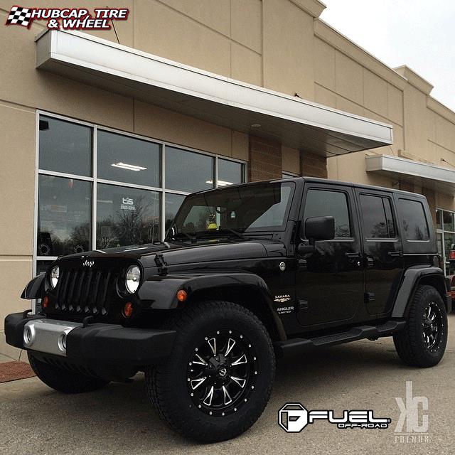 vehicle gallery/jeep wrangler fuel throttle d513 0X0 Matte Black & Milled wheels and rims