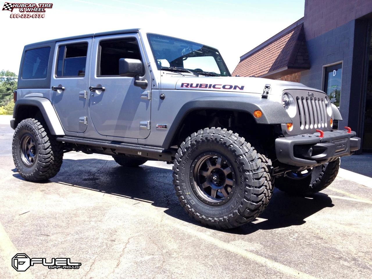 vehicle gallery/jeep wrangler fuel trophy d552 0X0  Matte Anthracite w/ Black Ring wheels and rims