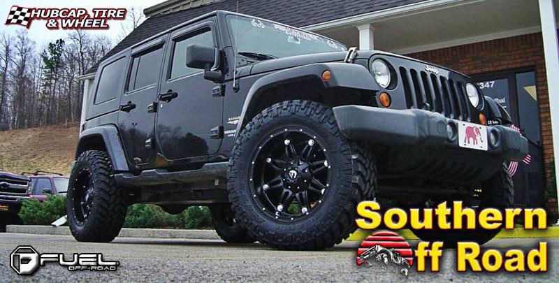 vehicle gallery/jeep wrangler fuel hostage d531 0X0  Matte Black wheels and rims