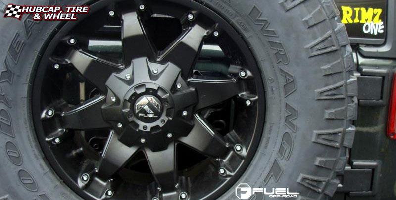 vehicle gallery/jeep wrangler fuel octane d509 0X0  Matte Black wheels and rims