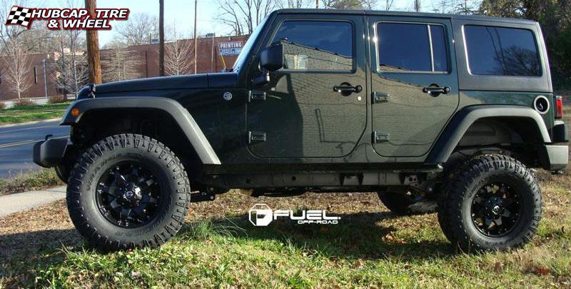vehicle gallery/jeep wrangler fuel octane d509 0X0  Matte Black wheels and rims