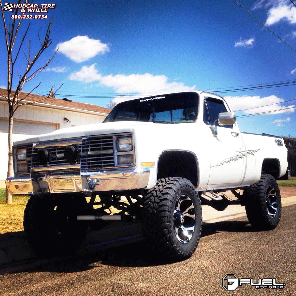 vehicle gallery/chevrolet k10 fuel dune d524 20X10  Machined Black wheels and rims