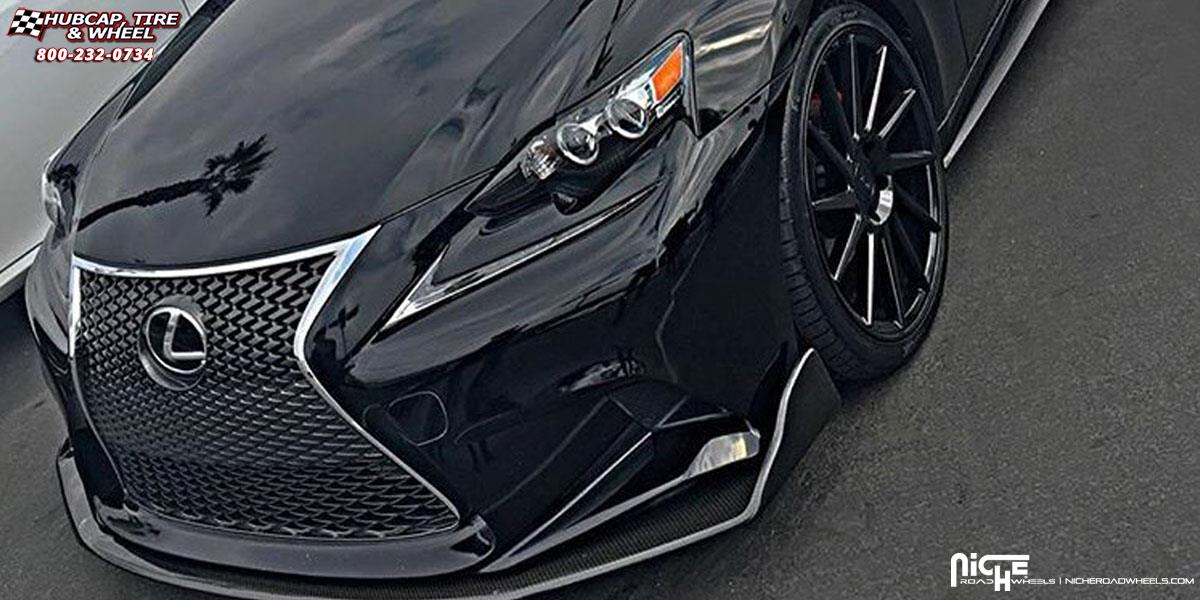 vehicle gallery/lexus is f niche surge m112  Silver & Machined wheels and rims