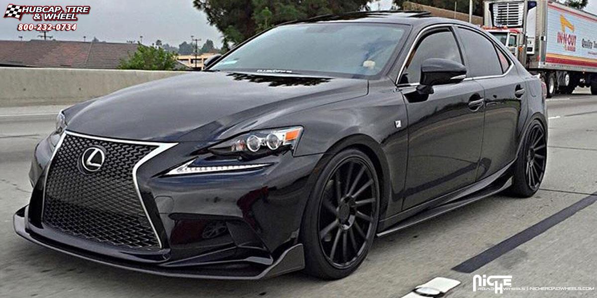 vehicle gallery/lexus is f niche surge m112  Silver & Machined wheels and rims