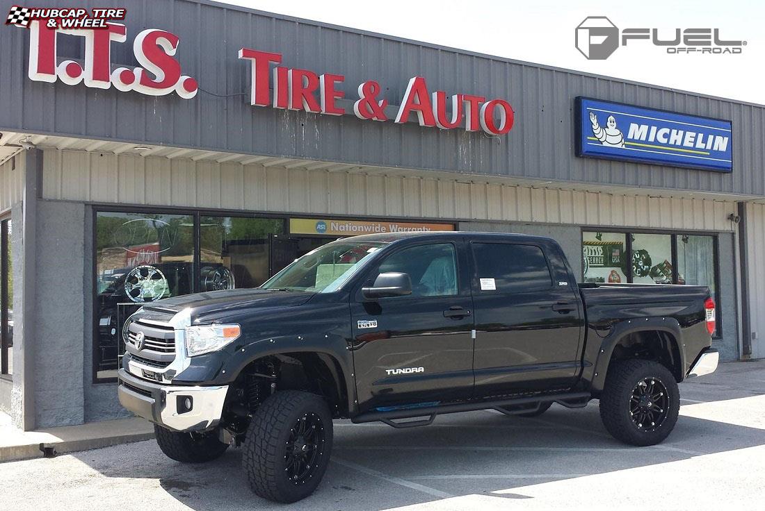 vehicle gallery/toyota tundra fuel hostage d531 20X10  Matte Black wheels and rims