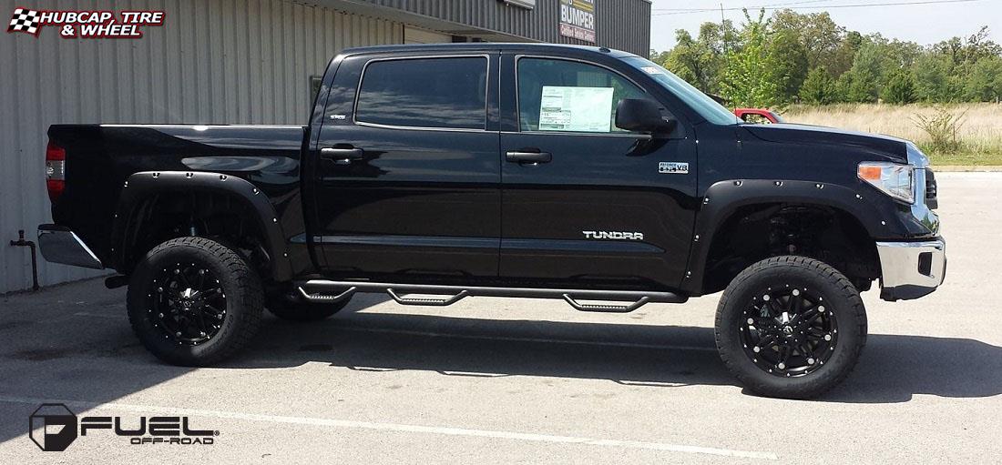vehicle gallery/toyota tundra fuel hostage d531 20X10  Matte Black wheels and rims