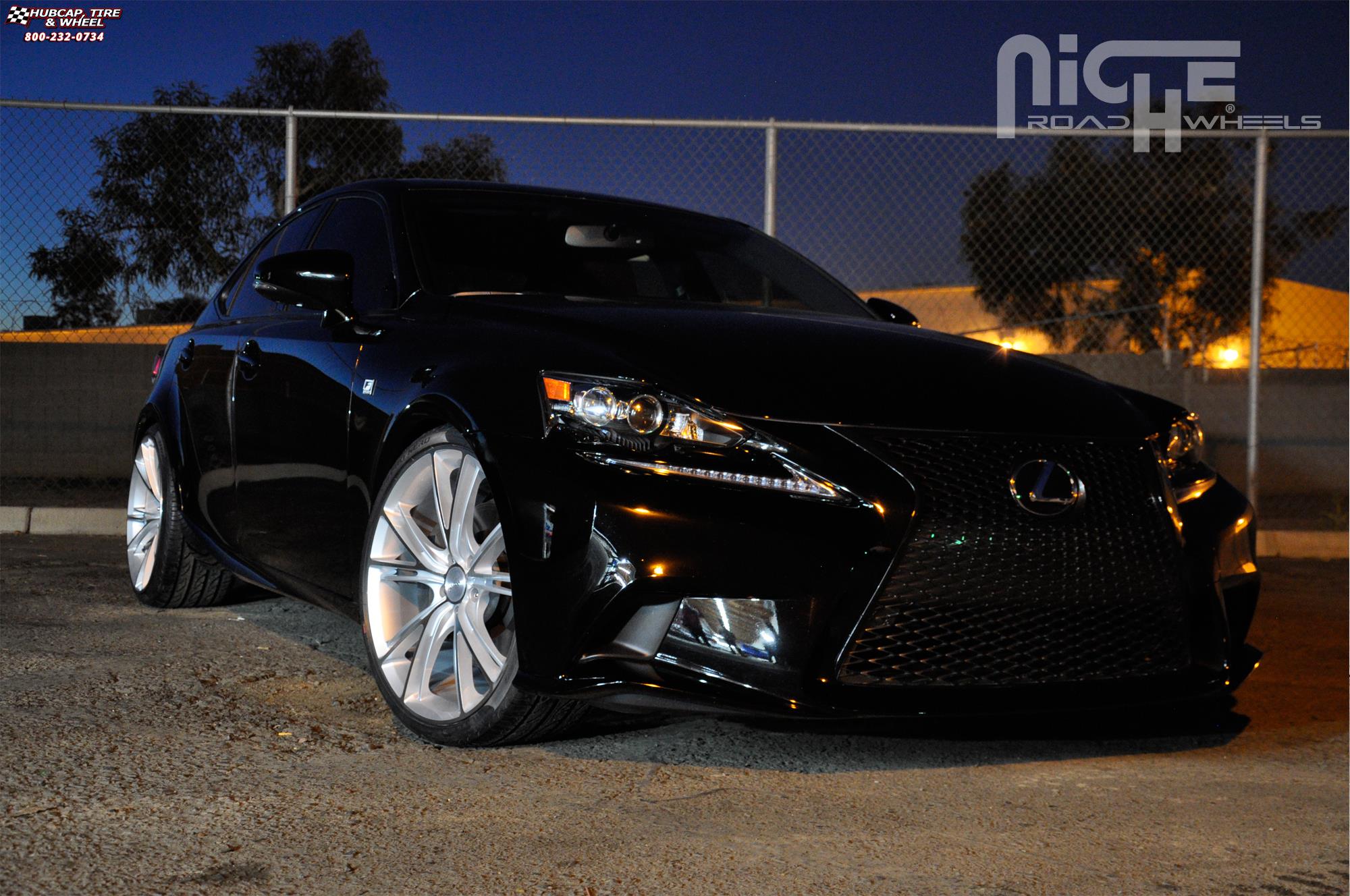vehicle gallery/lexus is niche ritz m143 20x9  Silver & Machined wheels and rims