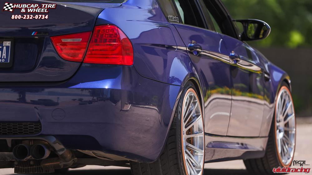 vehicle gallery/bmw m3 e90 supercharged niche geneva 20x9  Brushed Face | Hi Luster Polished Windows | Brushed Gold Tint wheels and rims