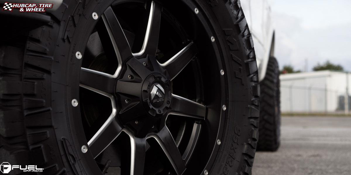 vehicle gallery/ford f 150 fuel maverick d538 20X9  Black & Milled wheels and rims