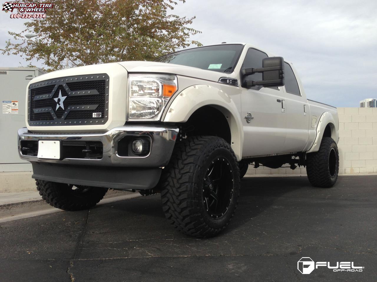 vehicle gallery/ford f 250 fuel maverick d262 0X0  Black & Milled wheels and rims