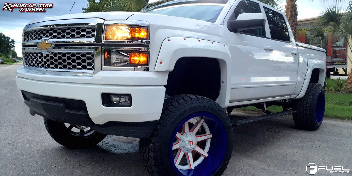 vehicle gallery/chevrolet silverado fuel maverick d262 22X14  Custom Paint wheels and rims