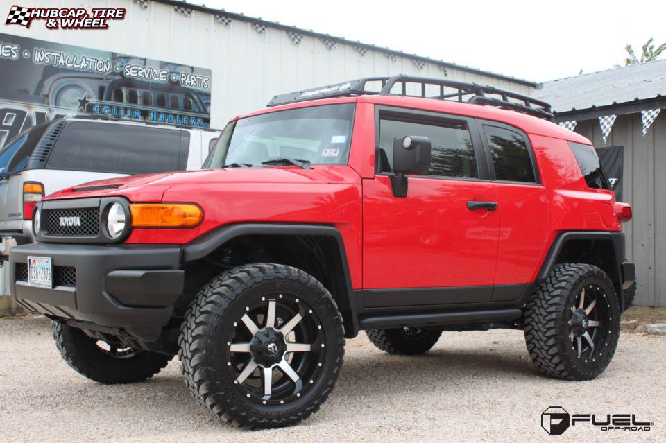 vehicle gallery/toyota fj cruiser fuel maverick d261 0X0  Black & Machined wheels and rims
