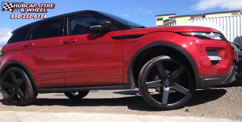 vehicle gallery/land rover evoque niche milan m134 suv 22x10  Black & Machined with Dark Tint wheels and rims
