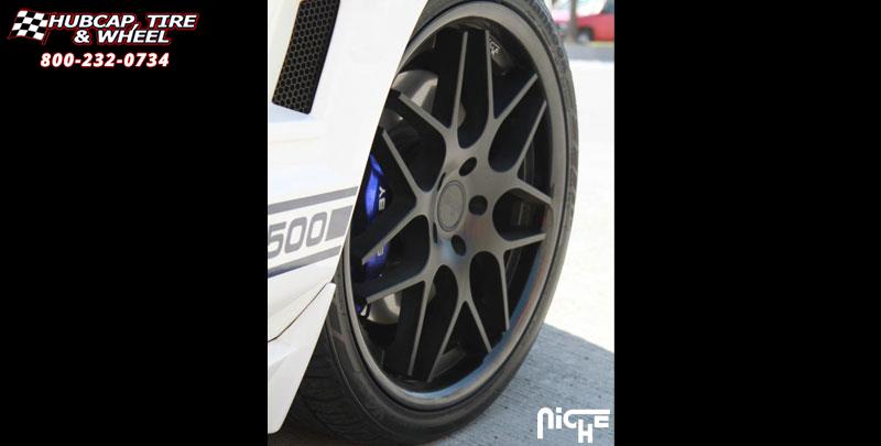 vehicle gallery/ford mustang gt500 niche mugello m883 20x85  Matte Black Chrome Stainless wheels and rims