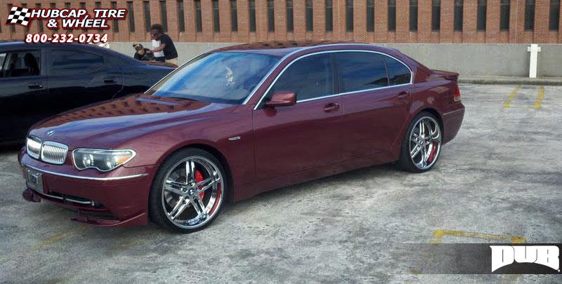 vehicle gallery/bmw 7 series dub x 54 22X9.5  Chrome wheels and rims