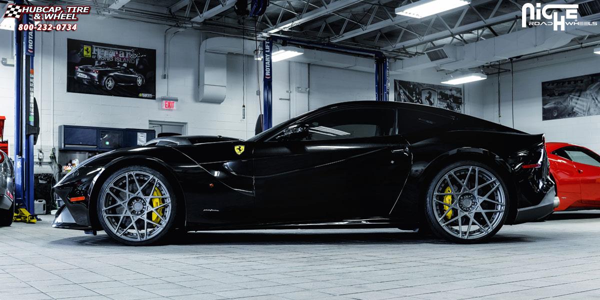 vehicle gallery/ferrari f12 niche alpine 21x9  Anthracite wheels and rims