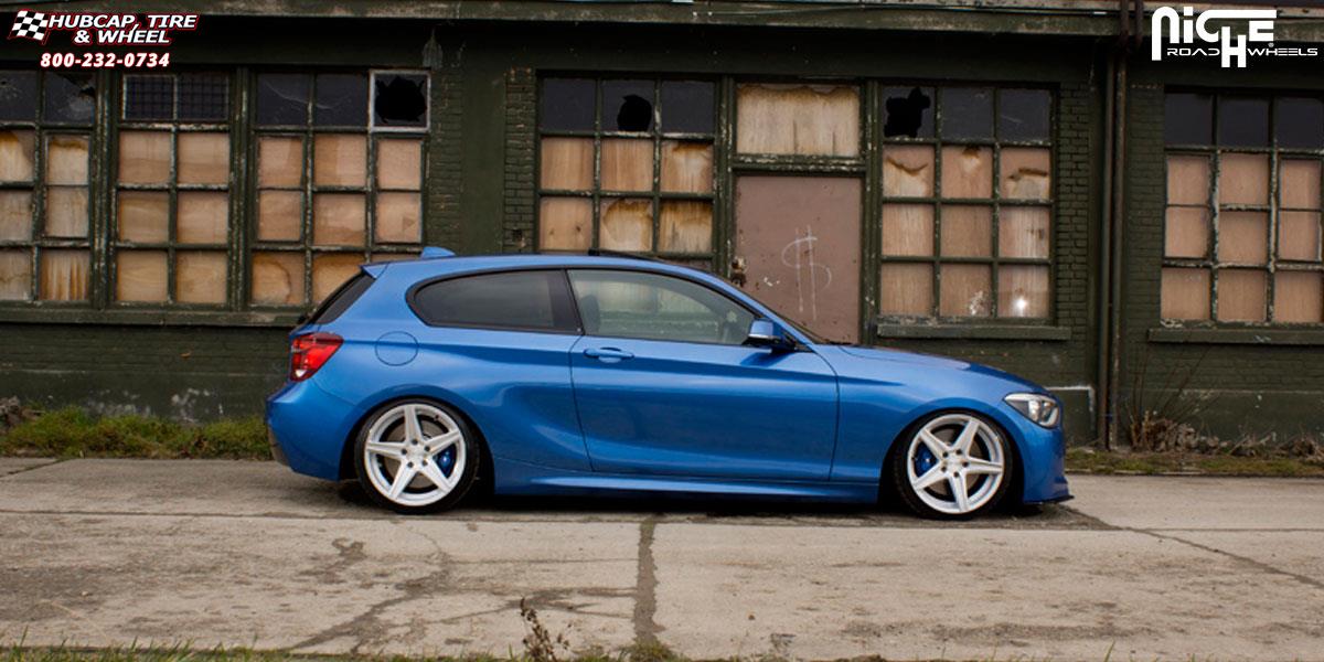 vehicle gallery/bmw f21 niche apex m125 18x8  Silver & Machined wheels and rims