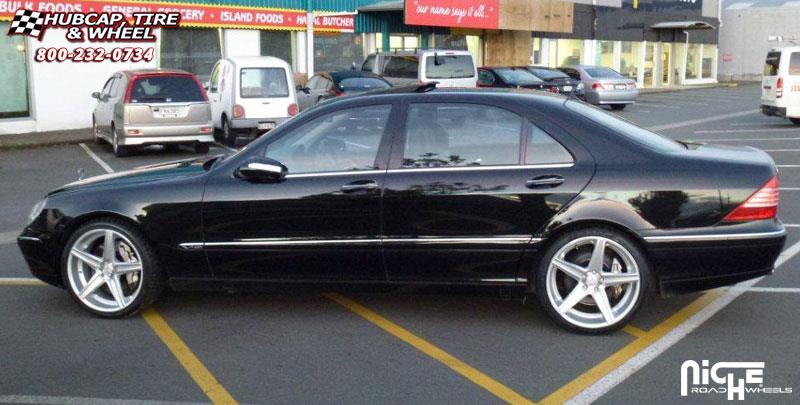 vehicle gallery/mercedes benz s class niche apex m125 20x85  Silver & Machined wheels and rims
