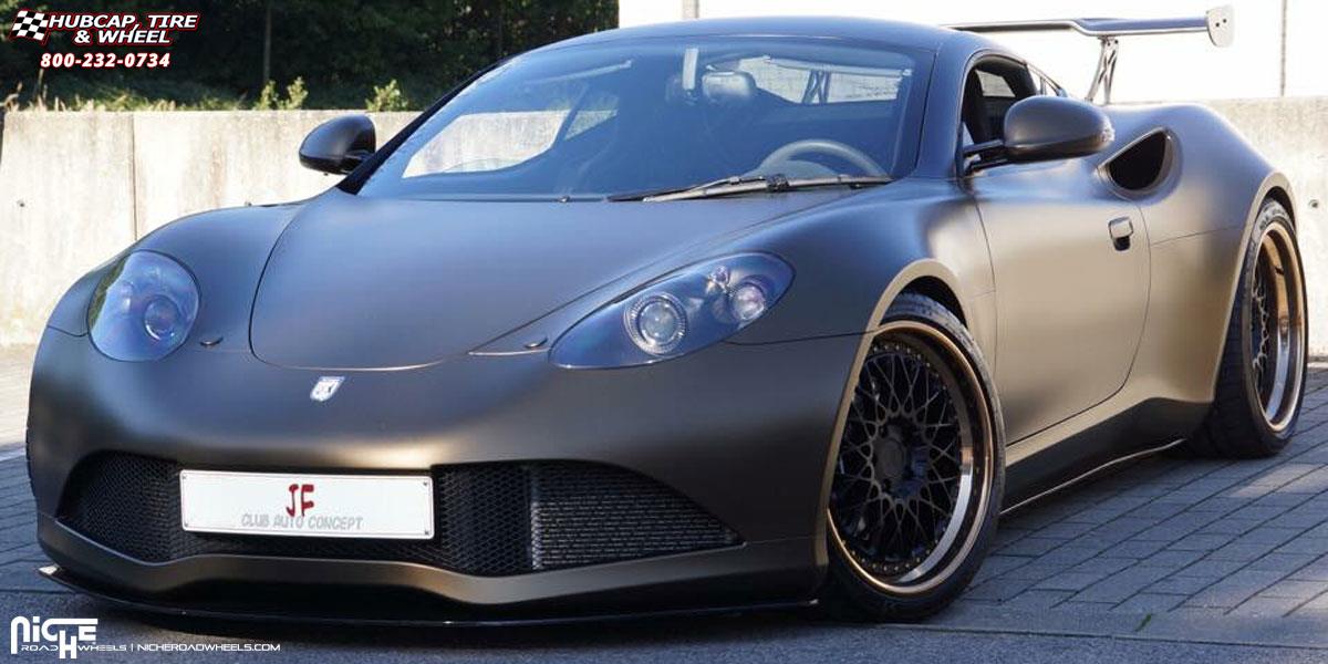 vehicle gallery/artega scalo niche citrine 19x85  Matte Black | Hi Luster Polish - Bronze Lip wheels and rims