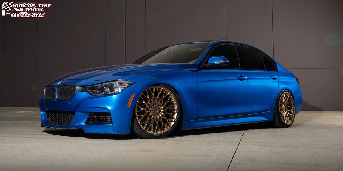 vehicle gallery/bmw 328i niche citrine m155 19x85  Bronze wheels and rims