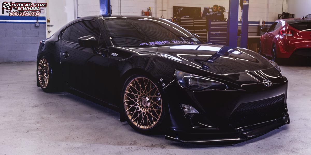 vehicle gallery/scion fr s niche citrine m155 18x8  Bronze wheels and rims