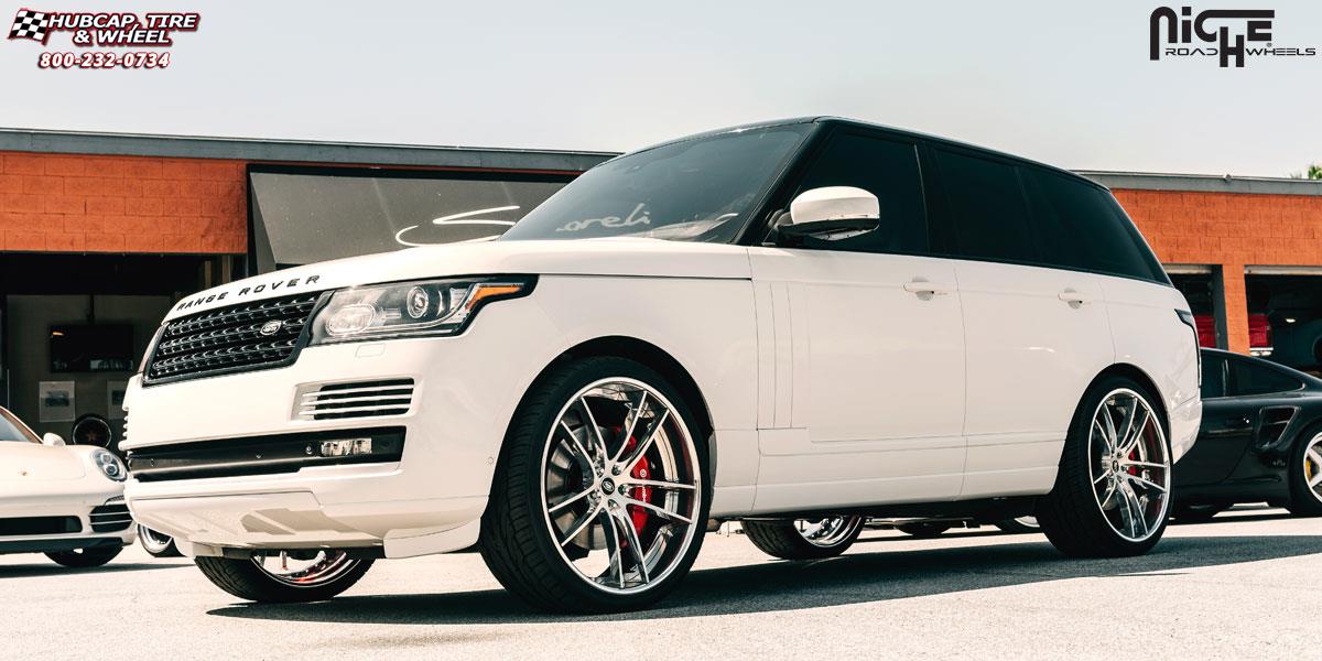 vehicle gallery/land rover range rover niche enyo 24x10  Brushed windows w/ hi luster polished face | hi luster polished lip wheels and rims