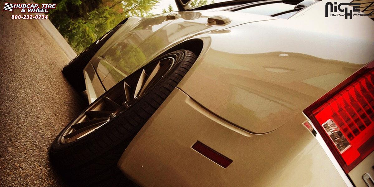 vehicle gallery/cadillac cts niche form m158 19x85  Bronze wheels and rims