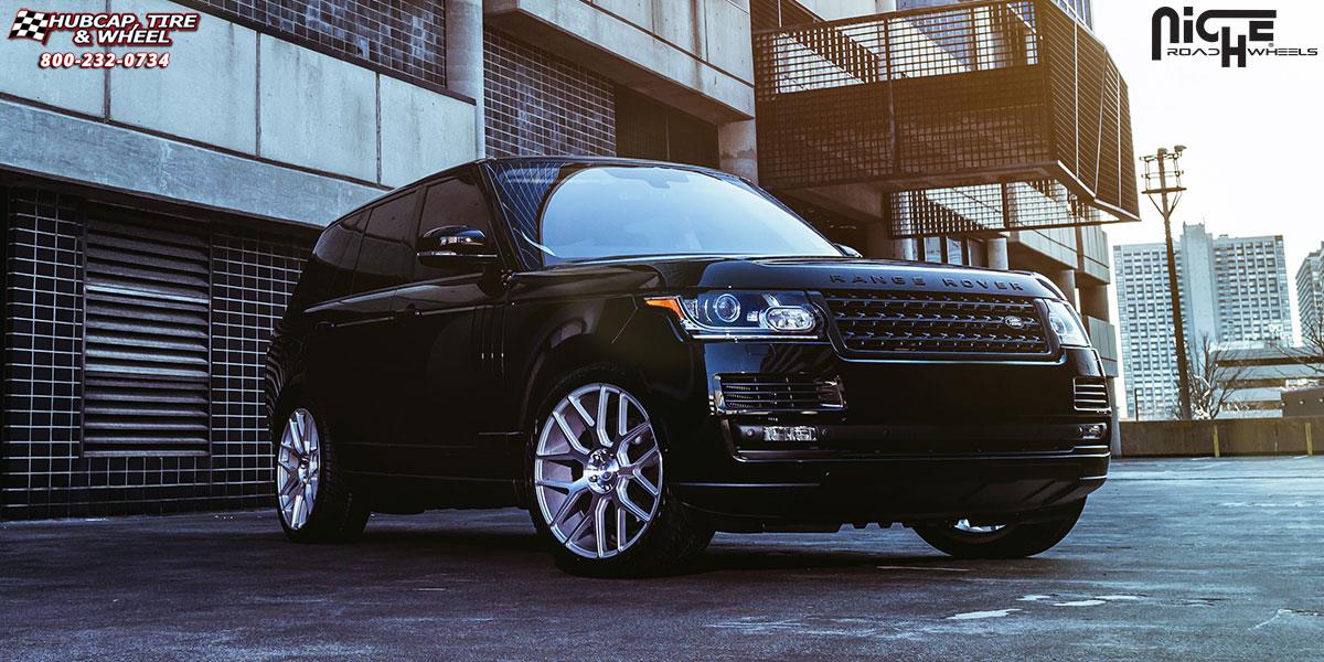 vehicle gallery/land rover range rover sport niche intake m160 22x10  Silver & Machined wheels and rims