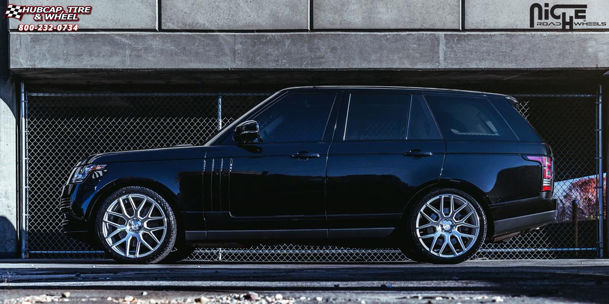 vehicle gallery/land rover range rover sport niche intake m160 22x10  Silver & Machined wheels and rims