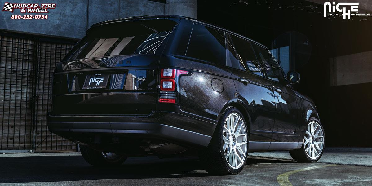 vehicle gallery/land rover range rover sport niche intake m160 22x10  Silver & Machined wheels and rims