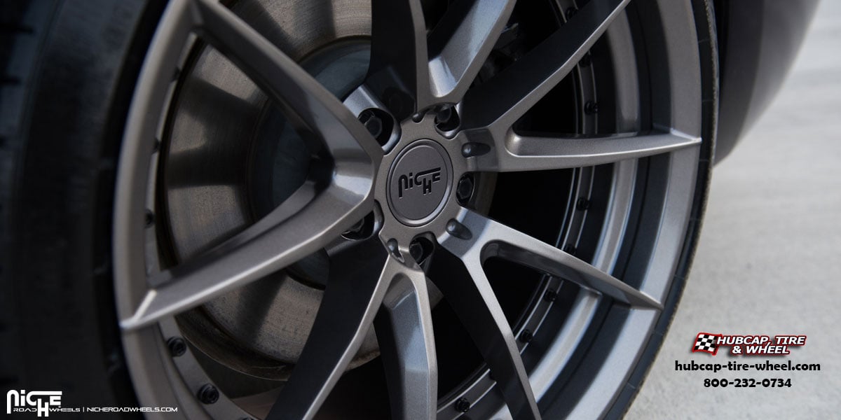 vehicle gallery/bmw 650i niche m197 sector 20  Gloss Anthracite wheels and rims