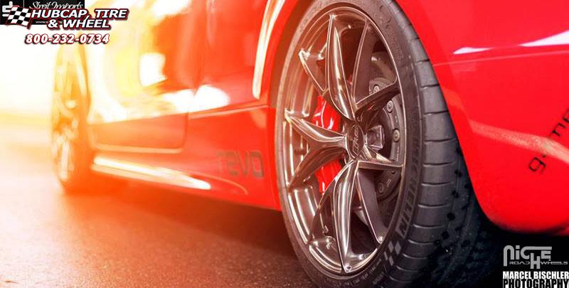 vehicle gallery/audi ttrs niche misano 19x85  Brushed | Gloss DDT wheels and rims