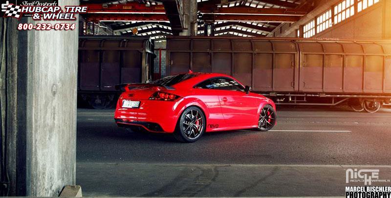 vehicle gallery/audi ttrs niche misano 19x85  Brushed | Gloss DDT wheels and rims