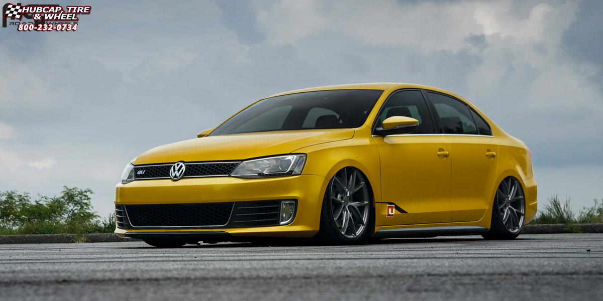 vehicle gallery/volkswagen mk6 gli niche misano m116 19x85  Anthracite wheels and rims