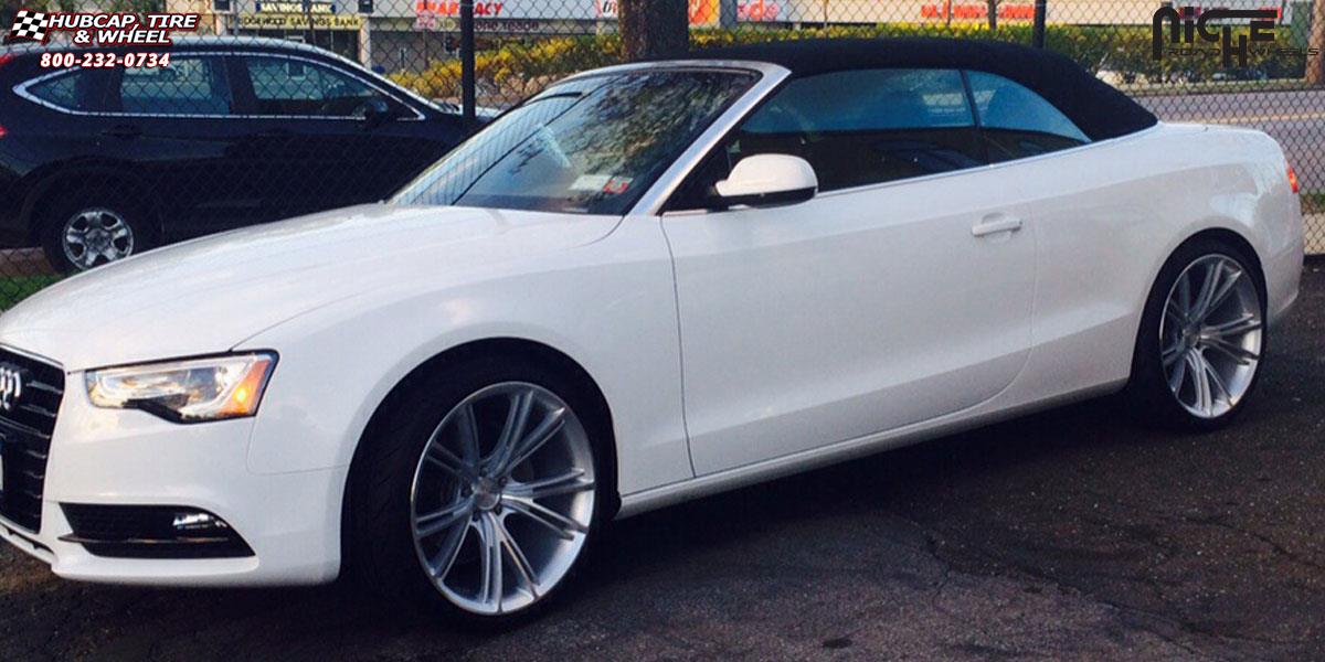 vehicle gallery/audi s5 niche ritz m143 20x105  Silver & Machined wheels and rims