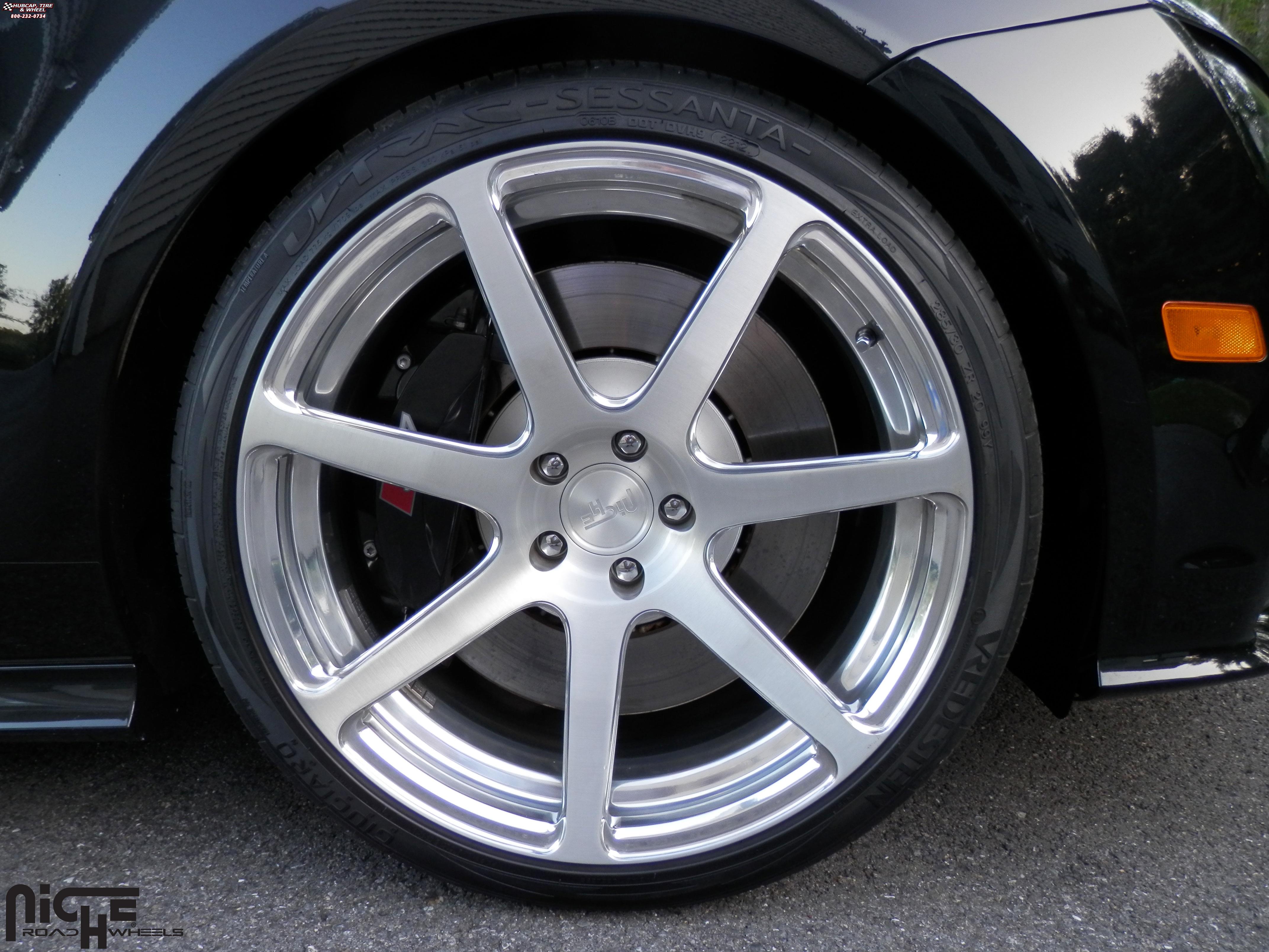 vehicle gallery/audi s7 niche scuderia 7  Brushed Face | Hi Luster Polished Windows | Brushed Barrel wheels and rims