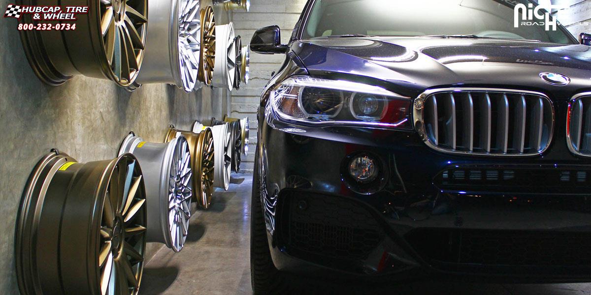 vehicle gallery/bmw x5 m sport niche targa 22x10  Black & Machined | Dark Tint | Matte Clear wheels and rims