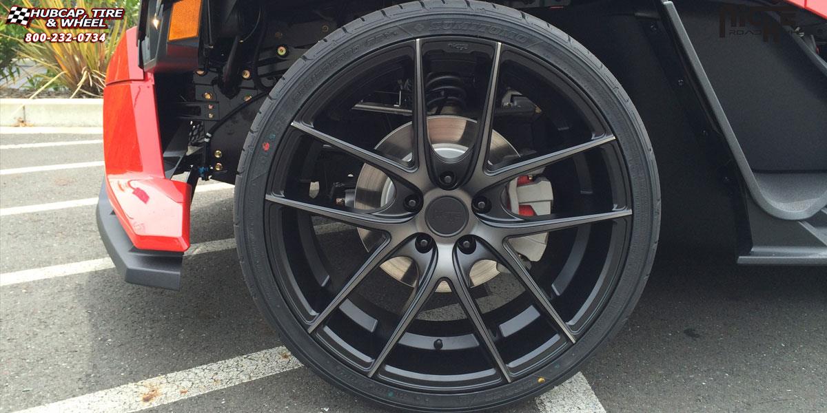 vehicle gallery/atv polaris slingshot niche targa m130 20x85  Black & Machined with Dark Tint wheels and rims