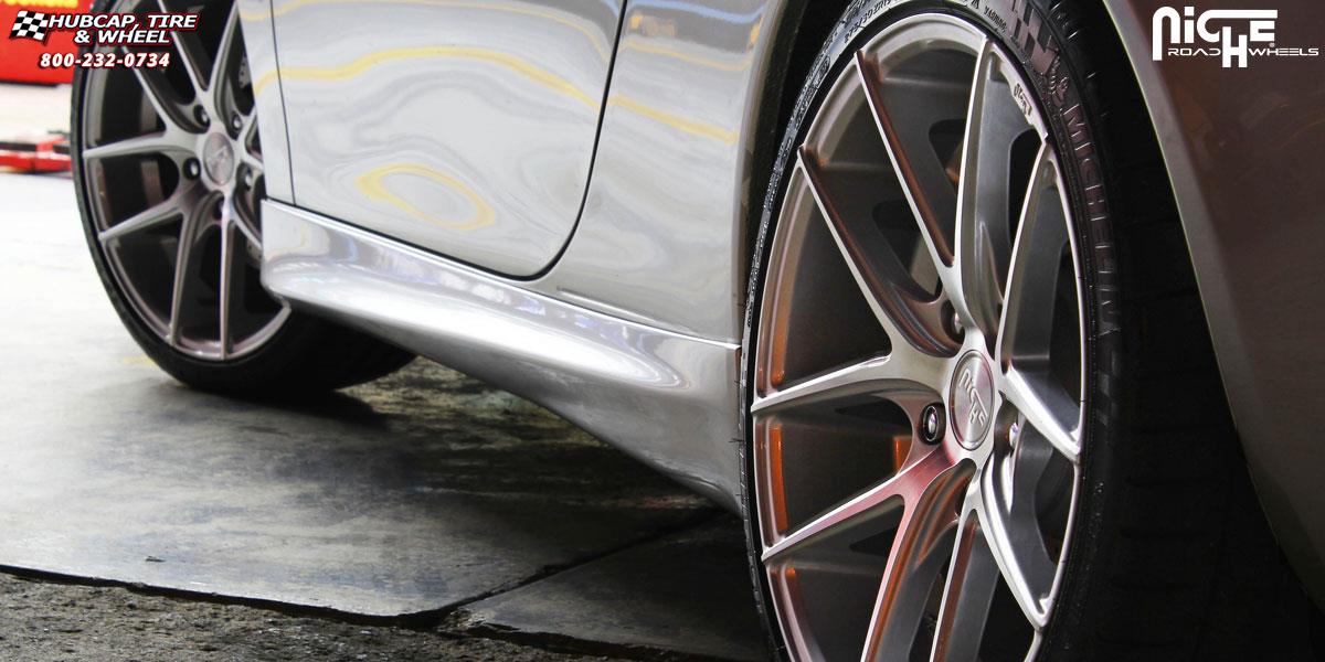 vehicle gallery/porsche 911 niche targa m131 19x85  Silver & Machined wheels and rims