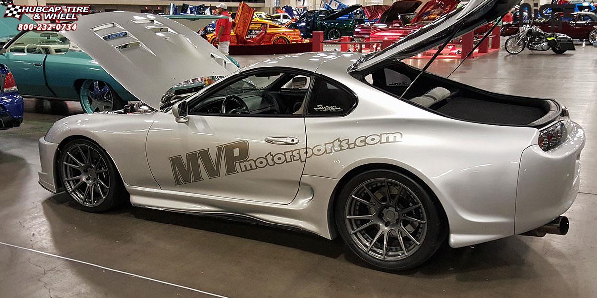 vehicle gallery/toyota supra niche vicenza 19x10  Gloss Anthracite Mono II wheels and rims