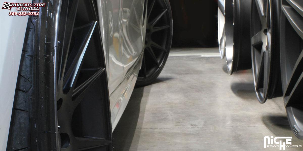 vehicle gallery/bmw 435i niche vicenza m153 20x9  Black & Machined with Dark Tint wheels and rims