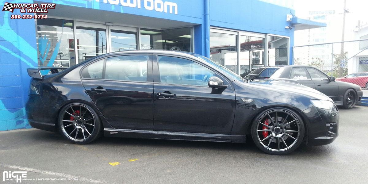 vehicle gallery/ford falcon niche vicenza m154 20x9  Black Chrome wheels and rims